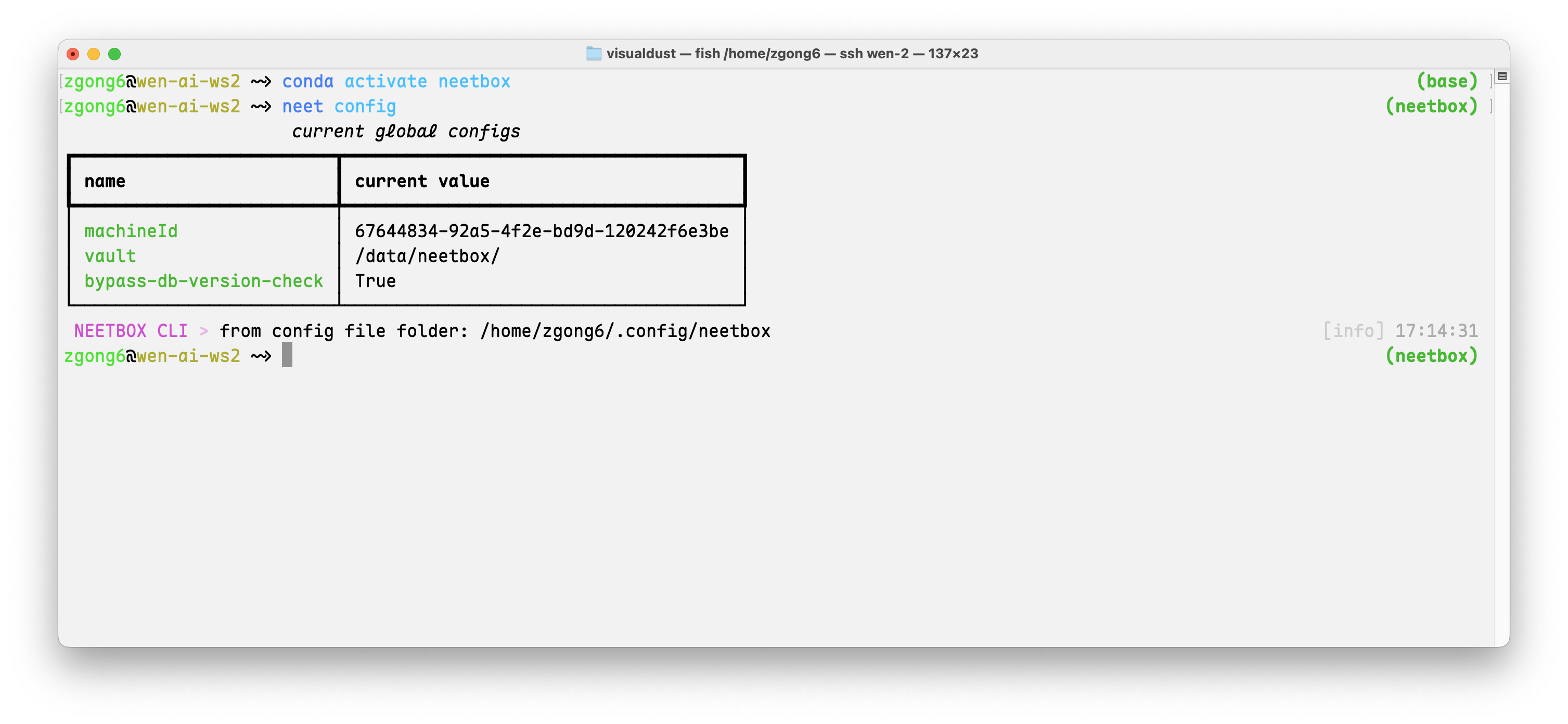cmd-neet-config